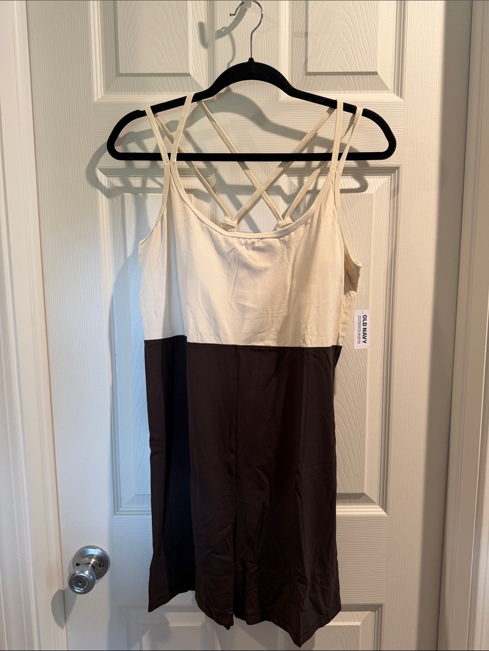 Strappy Workout Shorts Romper — XL